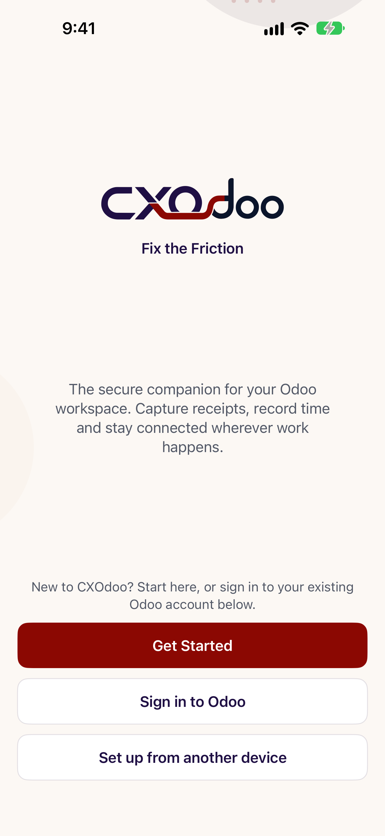 Opening on iPhone