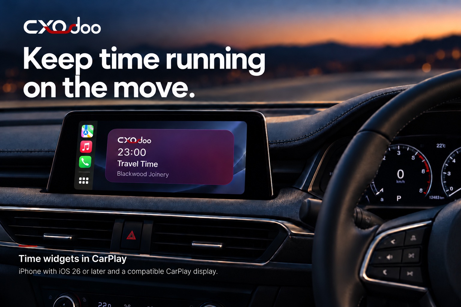 Keep time running on the move. Travel Time for Blackwood Joinery at 23 minutes